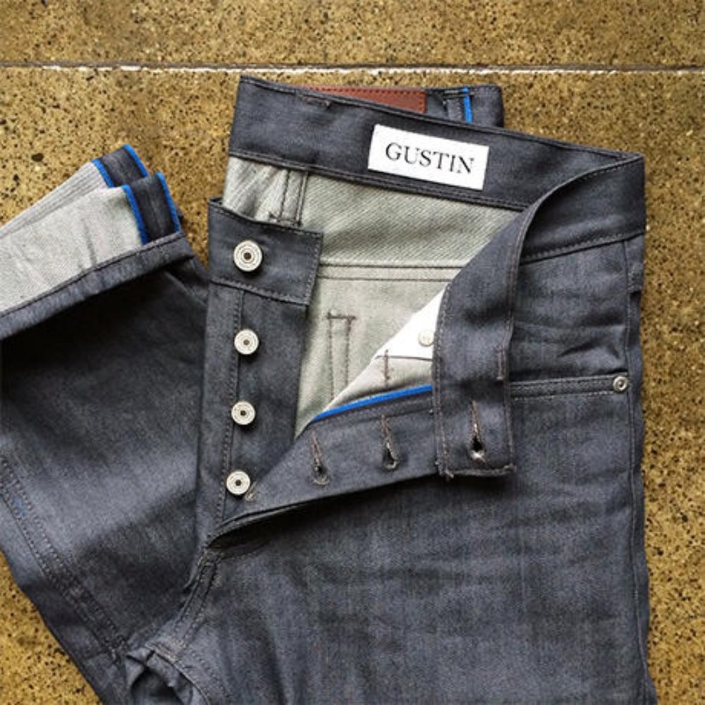 Gustin "Grey Silk" Raw Selvedge denim (RARE) 34